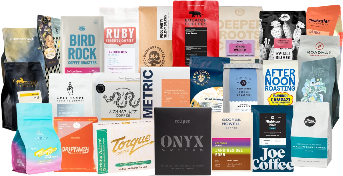 Coffee bags from Siip founding roaster partners